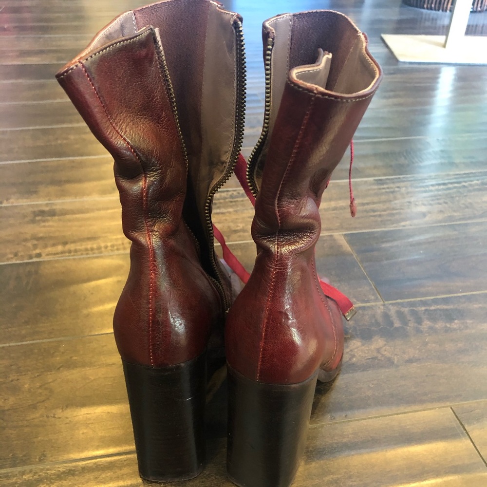 AMANDA GREGORY Gregory Laceup Mid Calf Boot - Picture 8 of 10